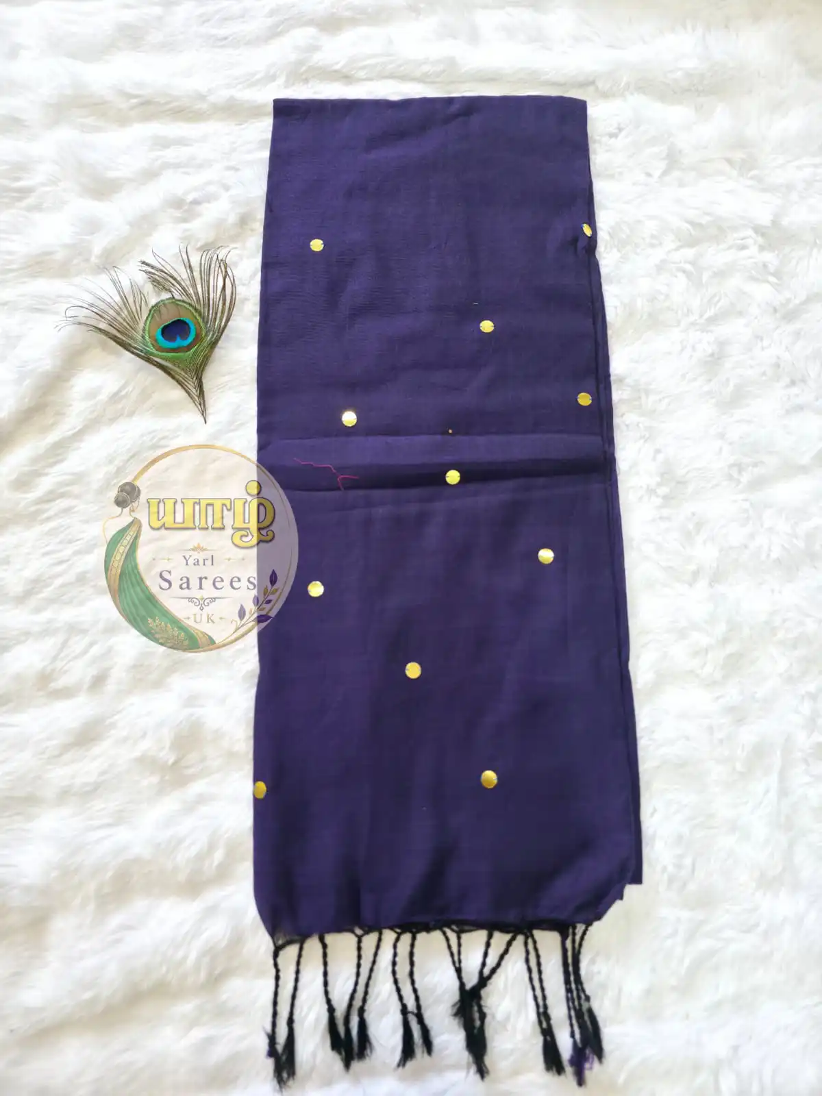 simple Cotton Deep royal purple / dark violet - Image 2