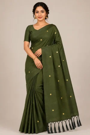 Dark Moss Green Simple Soft cotton